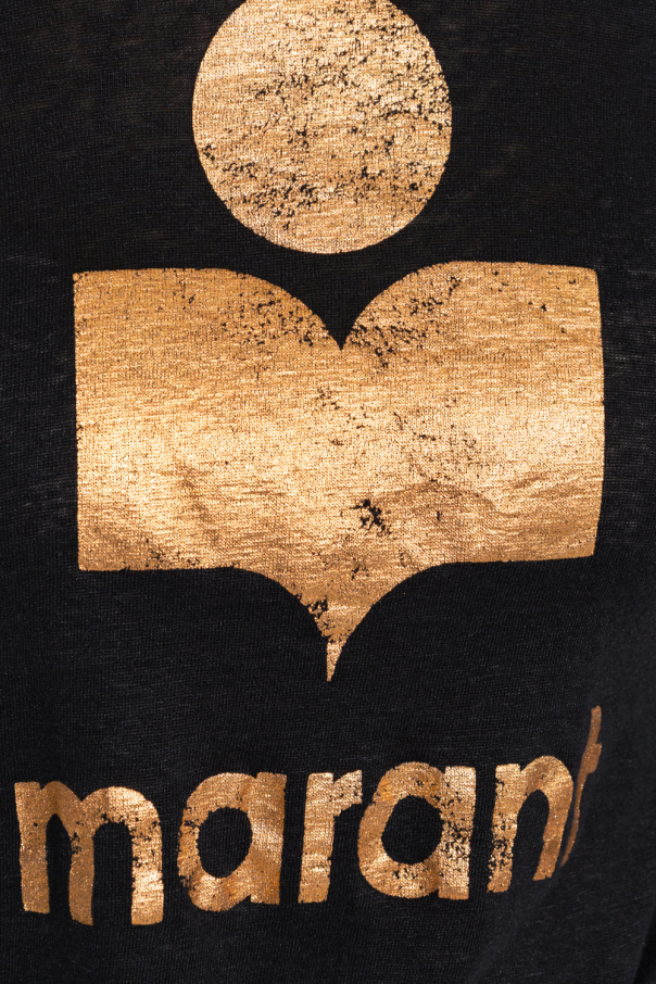 Isabel Marant Etoile RO0164FAA3K21ELYA01BK 関税送料込 SchaferandweinerShops Japan - shirt with logo Isabel Marant